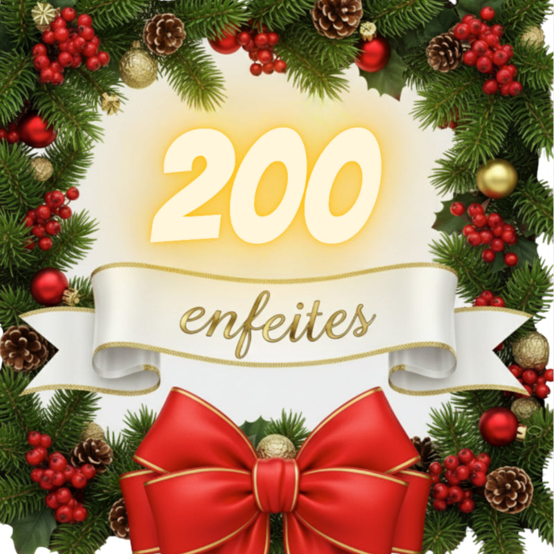 Kit Arvore De Natal Completa Enfeitada Luxo Kit Magia Do Natal Árvore Dos Sonhos De 2,10m 1000g E 200 Enfeites Para Decorar