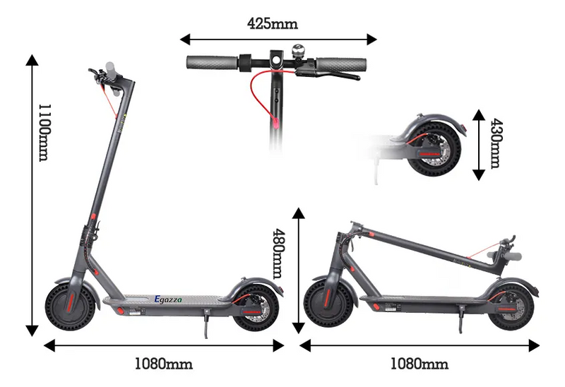 Patinete Elétrico Scooter De Alumínio com App Bluetooth