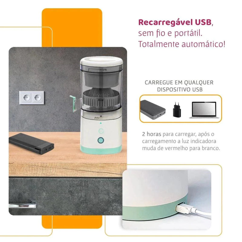 Espremedor Elétrico de Frutas Portátil